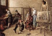 Painter in His Studio, Painting a Musical Company ag MOLENAER, Jan Miense